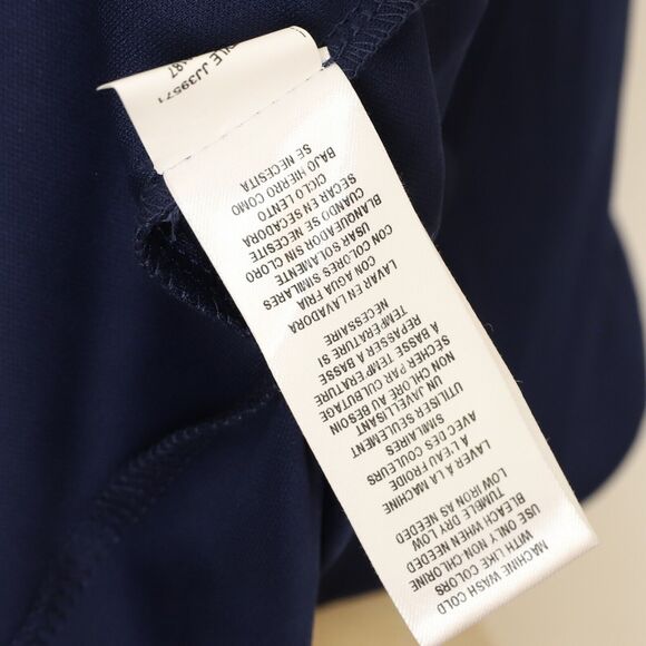 JULIA JORDAN Mock Neck Three Tier Maxi Dress 6 Navy Multi Blue Sleeveless NWT B5 - Picture 5 of 5